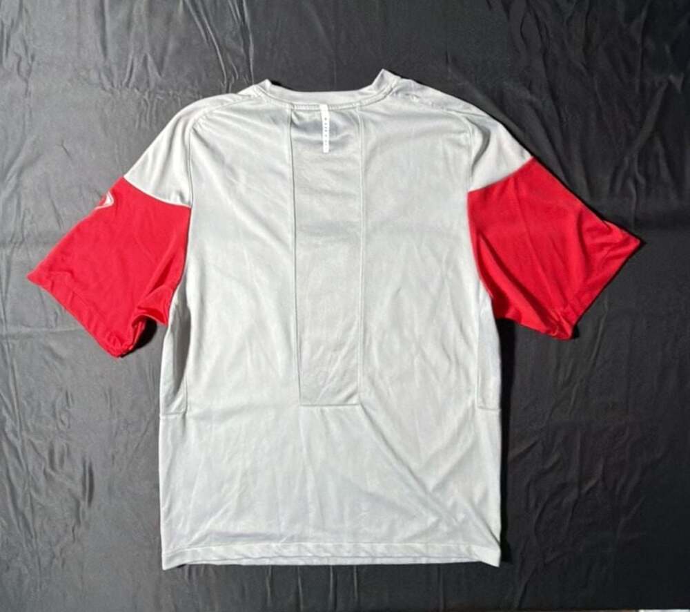 Nike Arsenal 2009-10 Football Training Jersey Grey and Red - Picture 7 of 9